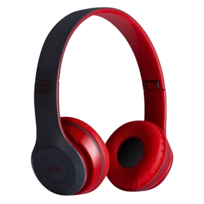 GENERICO Audífonos Bluetooth P47 Con Radio Mp3 y Micrófono Incorporado  Rojo…