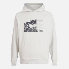 LIPPI - Poleron Hombre Insigne Hoody Sweatshirt Front Print Melange Gris Claro Lippi