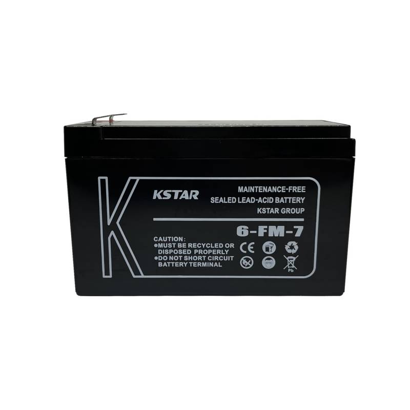 KSTAR Batería 12V 7Ah Ciclo Profundo - Sellada Libre de Mantenimiento