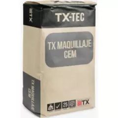 TX - Tx Maquillaje Cem - Mortero Para Irregularidades, Saco 20 Kg