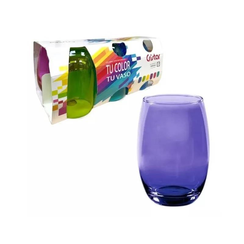 Vasos de vidrio de Colores encuentralos en TIENDA CRISTAR