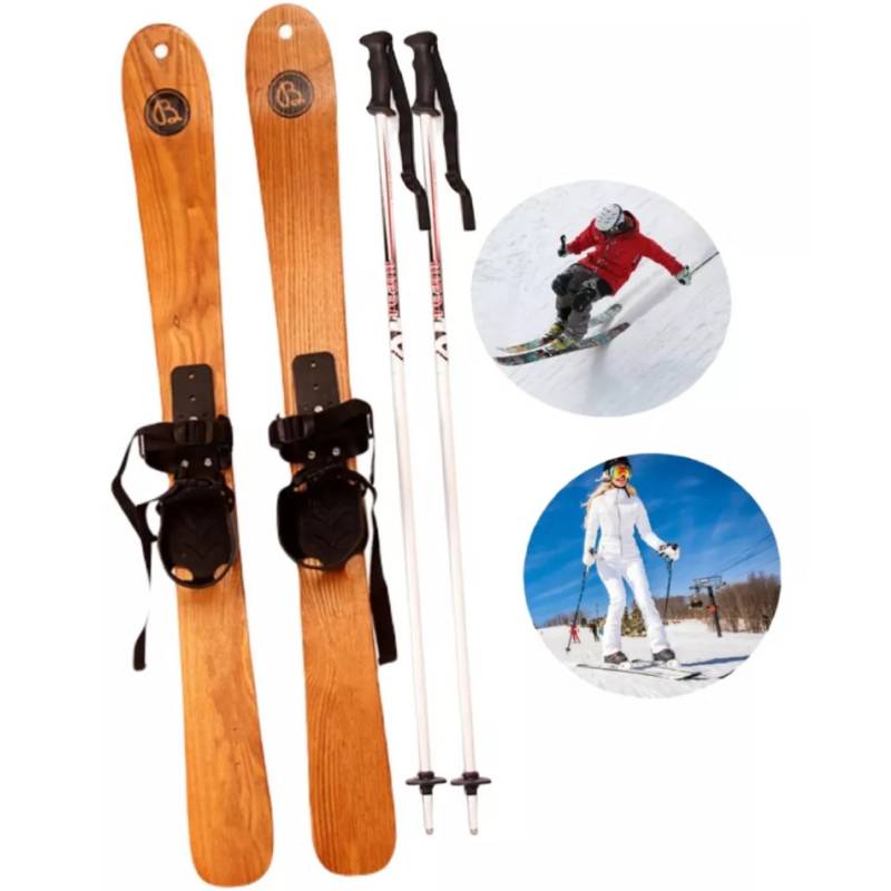 GENERICO Set Skis Bastones Sky Squies Baston Esqui Nieve Ski Invierno