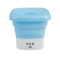 GENERICO - Mini Lavadora Portatil Plegable Personal Hogar Azul