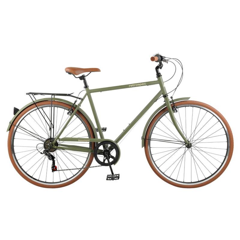 RETROSPEC Bicicleta de Paseo Beaumont 7 Velocidades Olive S