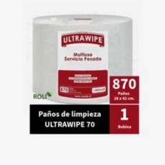 ULTRAWIPE - Bobina Ultrawipe 70  - 870 paños de 28 x 42 cm.