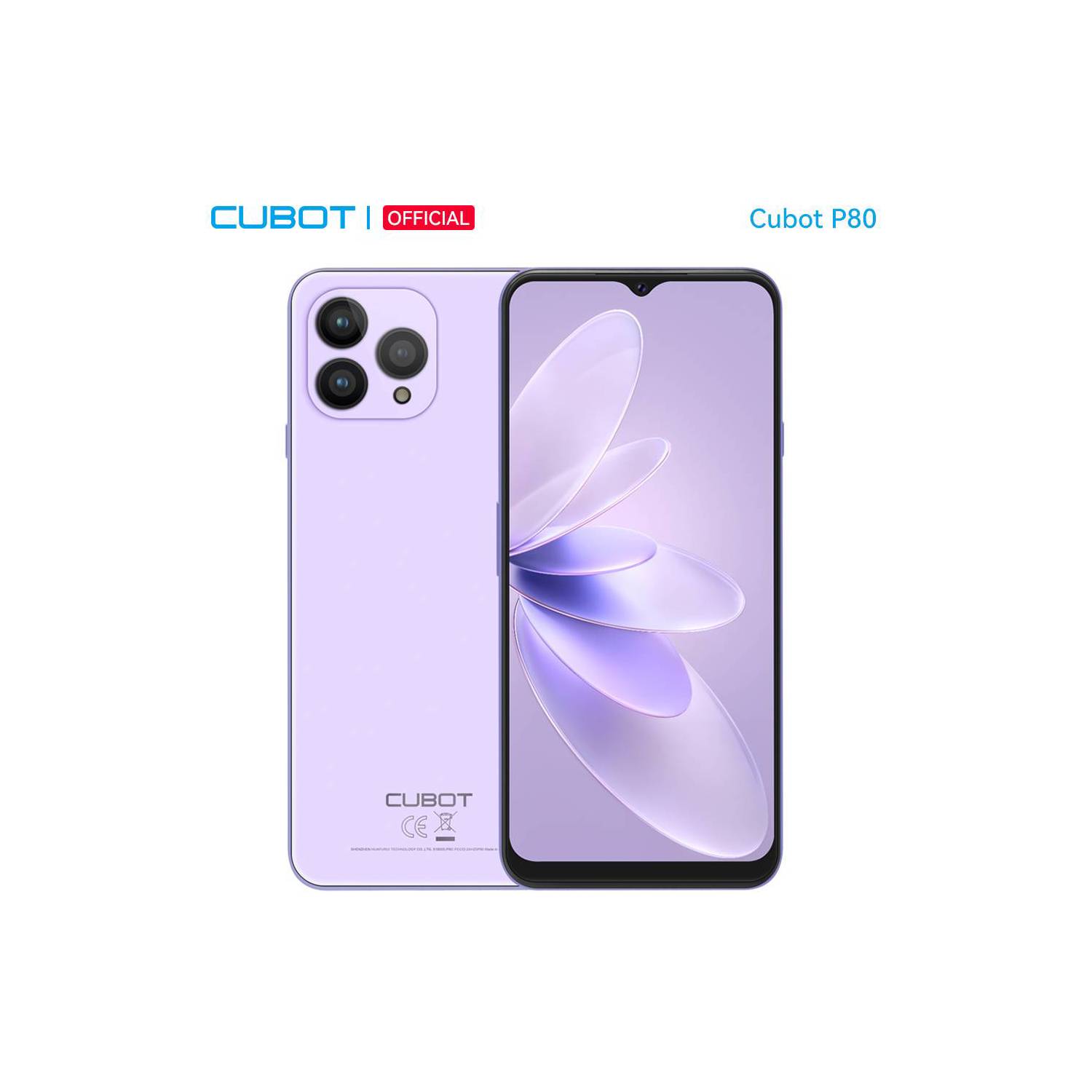 CUBOT Celular Cubot P80 8GB 256G tarjeta SIM dual 5200mAh Android