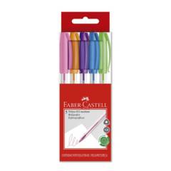FABER-CASTELL - Bolígrafo Trilux 032 M Faber-Castell x5 Colores
