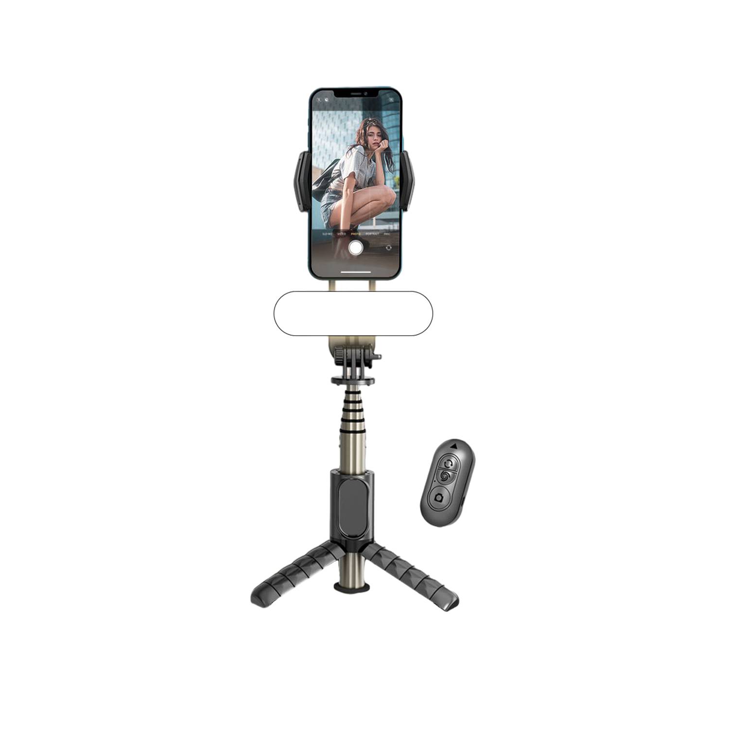 3-en-1 Palo Selfie Universal Bluetooth con Trípode - Negro