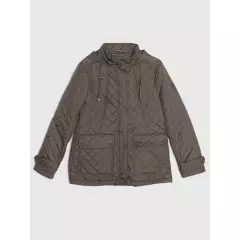 TOMMY HILFIGER - Chaqueta Hoodie Quilted Con Logo Verde Tommy Hilfiger