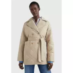 TOMMY HILFIGER - Chaqueta Trench Quilted Beige Mujer