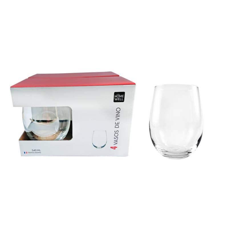 Set 4 vasos para Espumante 280 ml Elegantes - Vasos y Copas