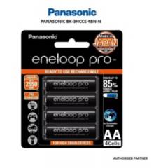 PANASONIC - Panasonic Eneloop Pro AA 2550mah Bk-3hcce4bt