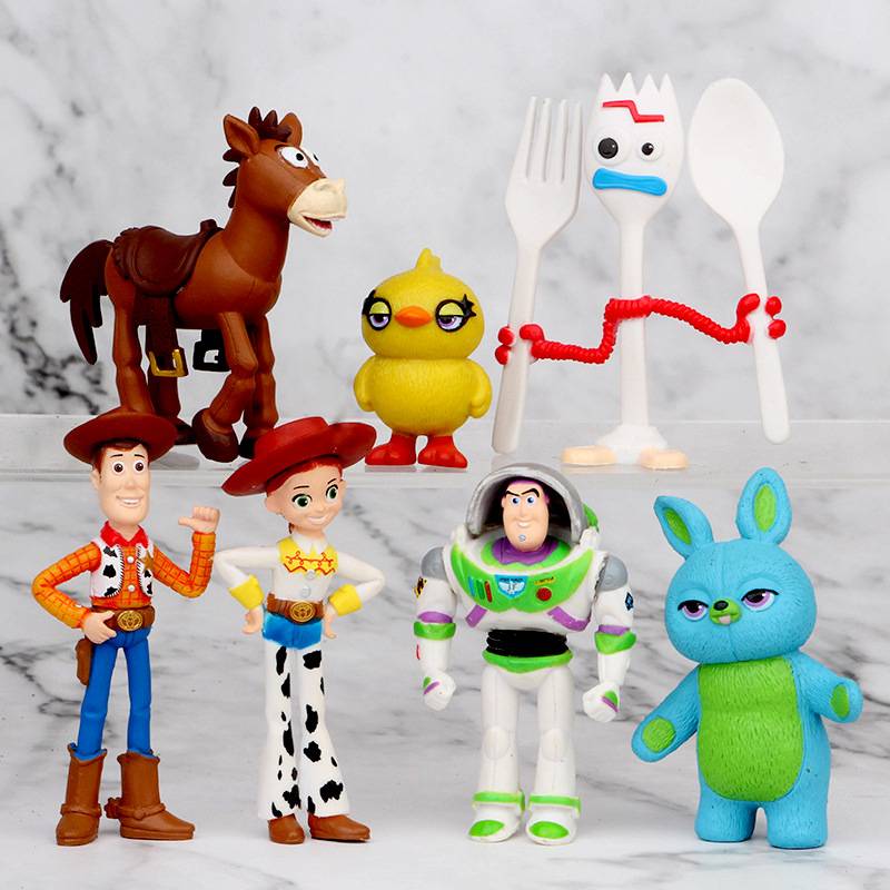 TIOZONEY 7PCS Toy Story 4 figuras de acción juguete regalo de Navidad