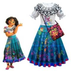 TIOZONEY - Disfraz Encanto Mirabel cosplay princesa vestido con bolsa
