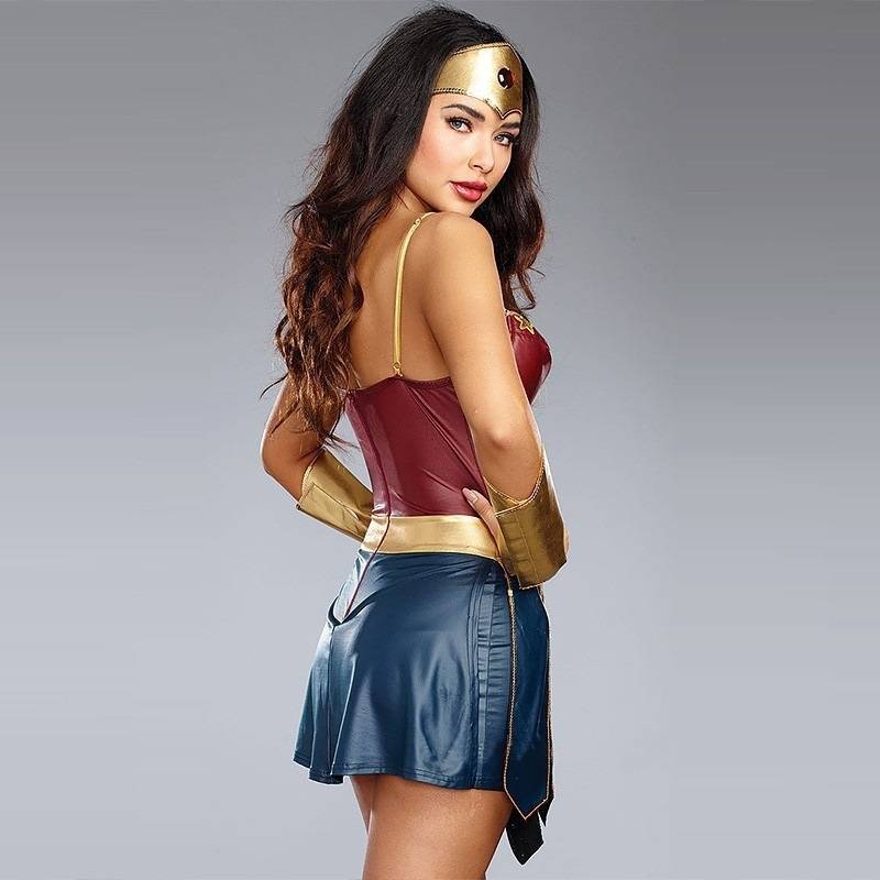 TIOZONEY Disfraz Wonder Woman Vestido Escénico