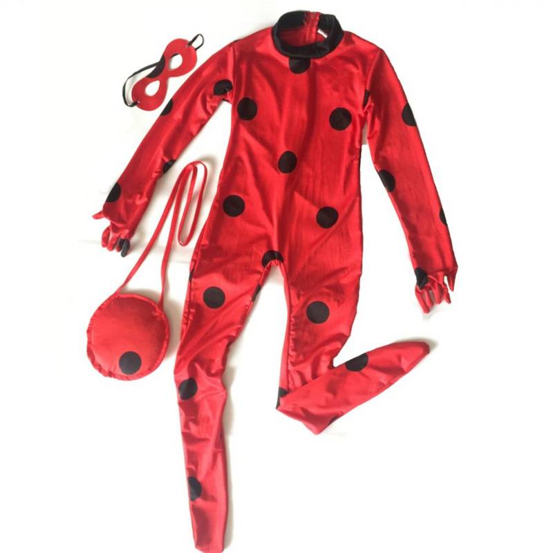 TIOZONEY - Regalo de moda niña Traje de niños La Milagrosa Ladybug chica Cosplay
