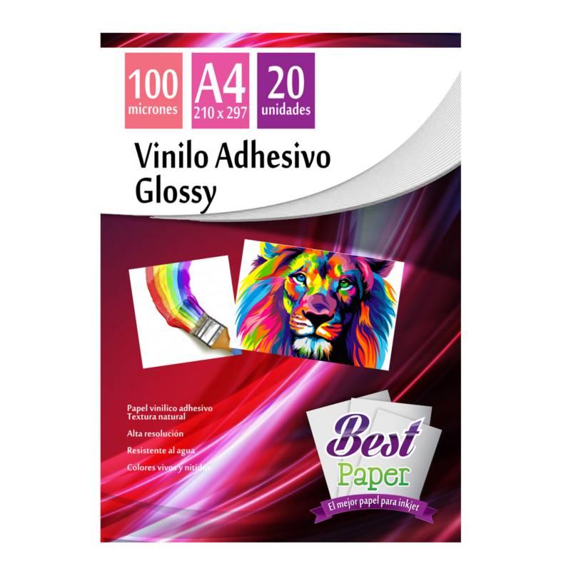 Hoja De Vinilo Adhesivo Color Transparente X 1 Unidad