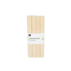 HOMEWELL - Individual de bambú beige (4u) 40x30cm