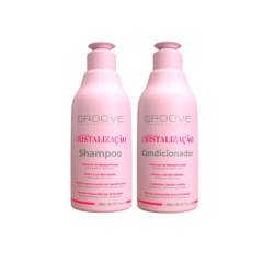 GROOVE PROFESIONAL - Set Shampoo + Acondicionador Baño de Cristalización 300 Ml