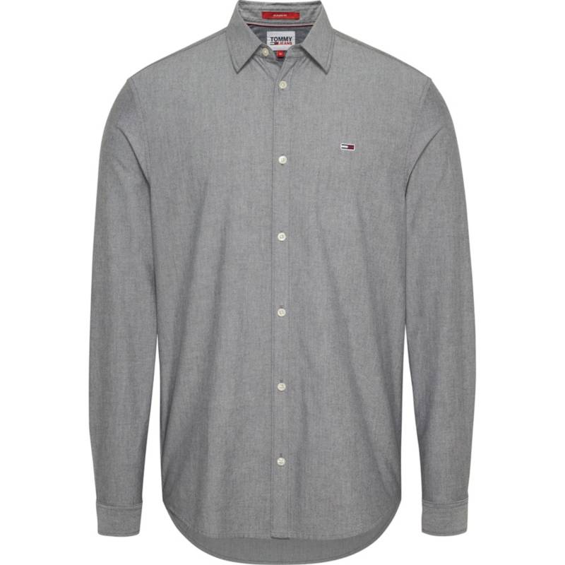 TOMMY HILFIGER Camisa Classic Oxford Gris Tommy Jeans | falabella.com