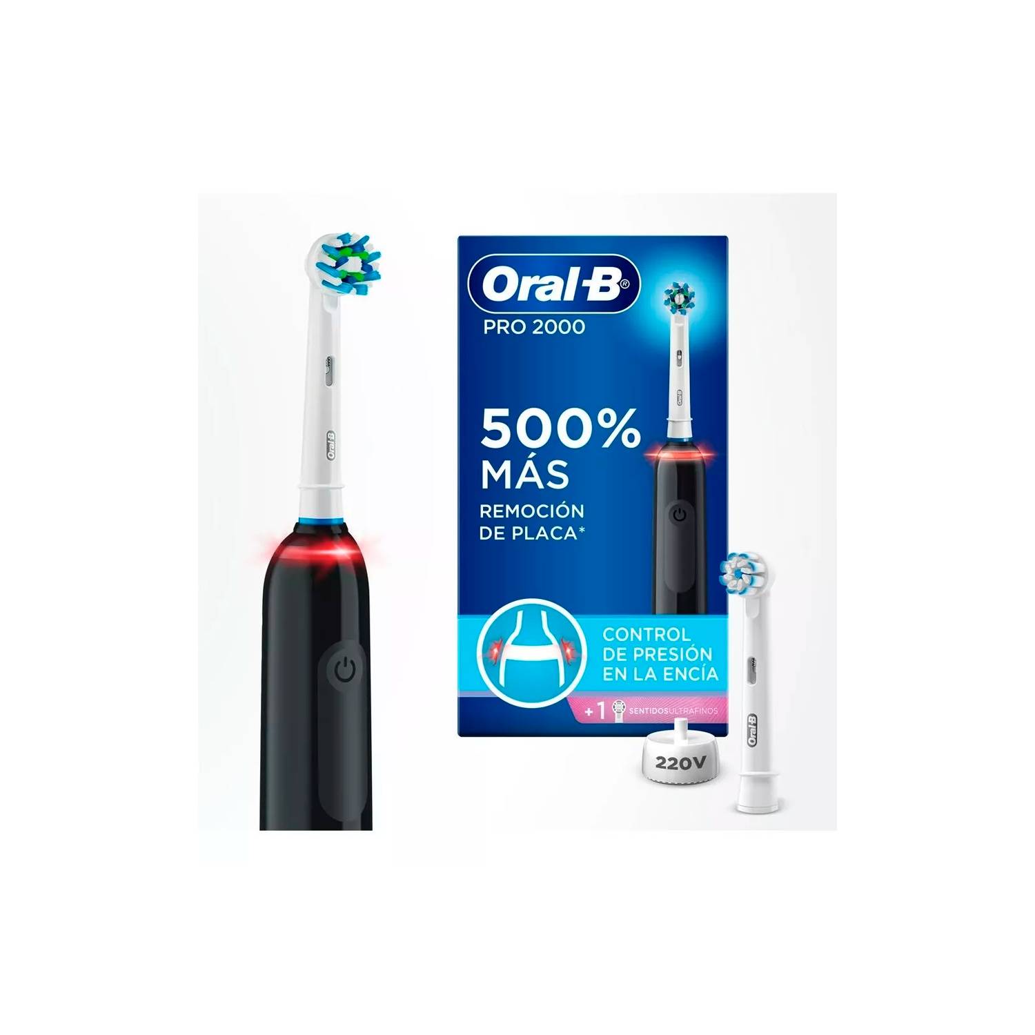 Cepillo Dental Eléctrico Oral-B® Pro 2000 + 2 Repuestos Sensi Ultrafin –  Dental Spot MX