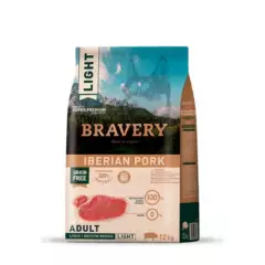 BRAVERY - Bravery Large/medium Breeds Iberian Pork Light 12 Kg