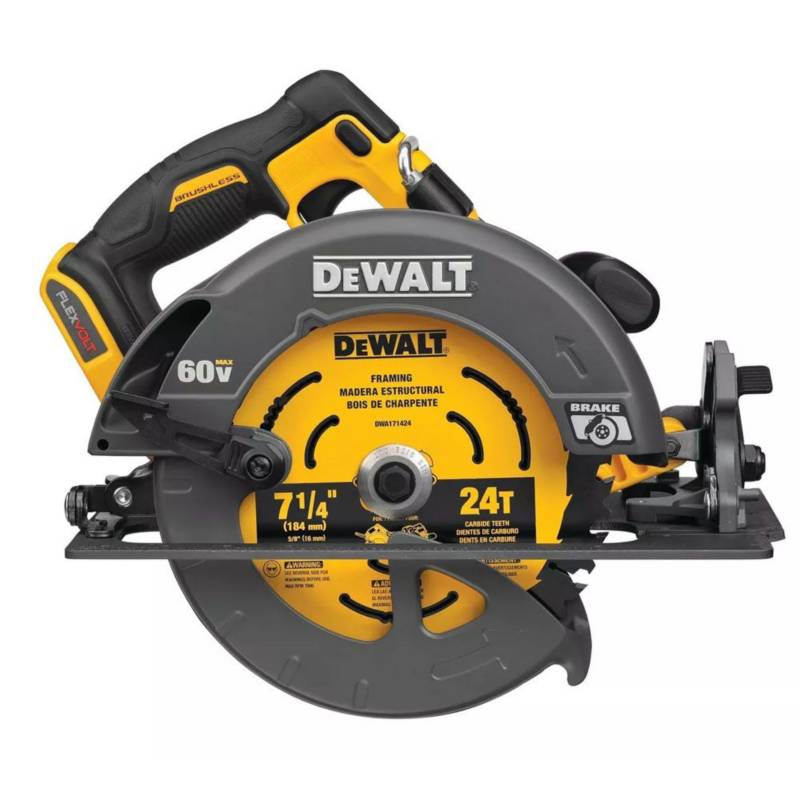 DEWALT Kit Sierra Circular Dewalt Inal. 71/4 60V + 2 Bat 6a+Carg.