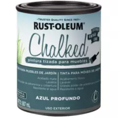 RUST OLEUM - Pintura Chalked Tizada Exterior Azul Profundo Rust Oleum