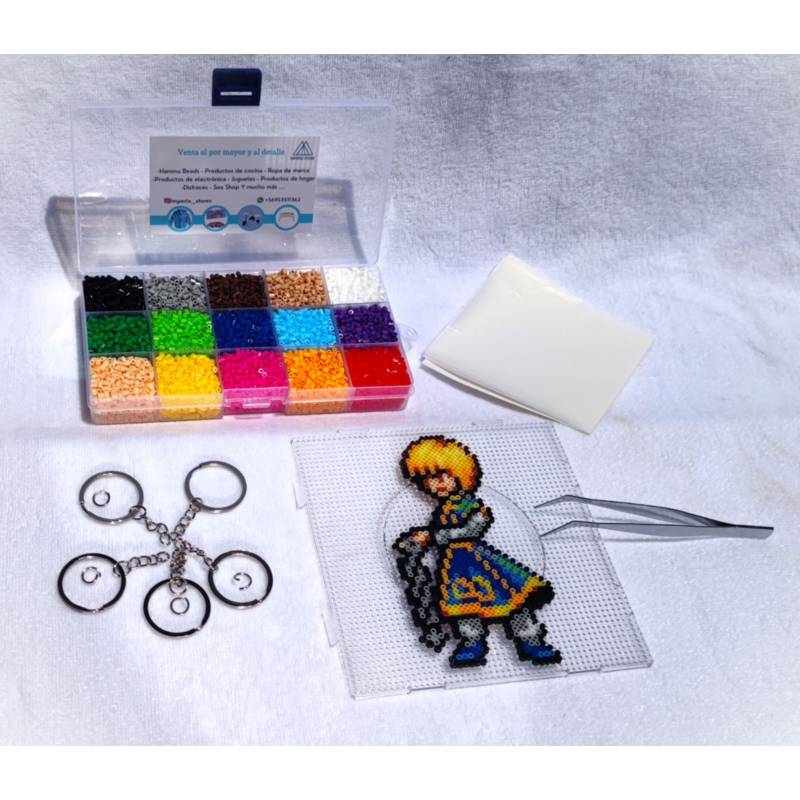 ASIAK Pack Inicial 15 Colores Hama Beads Artkal 2.6mm + Accesorios