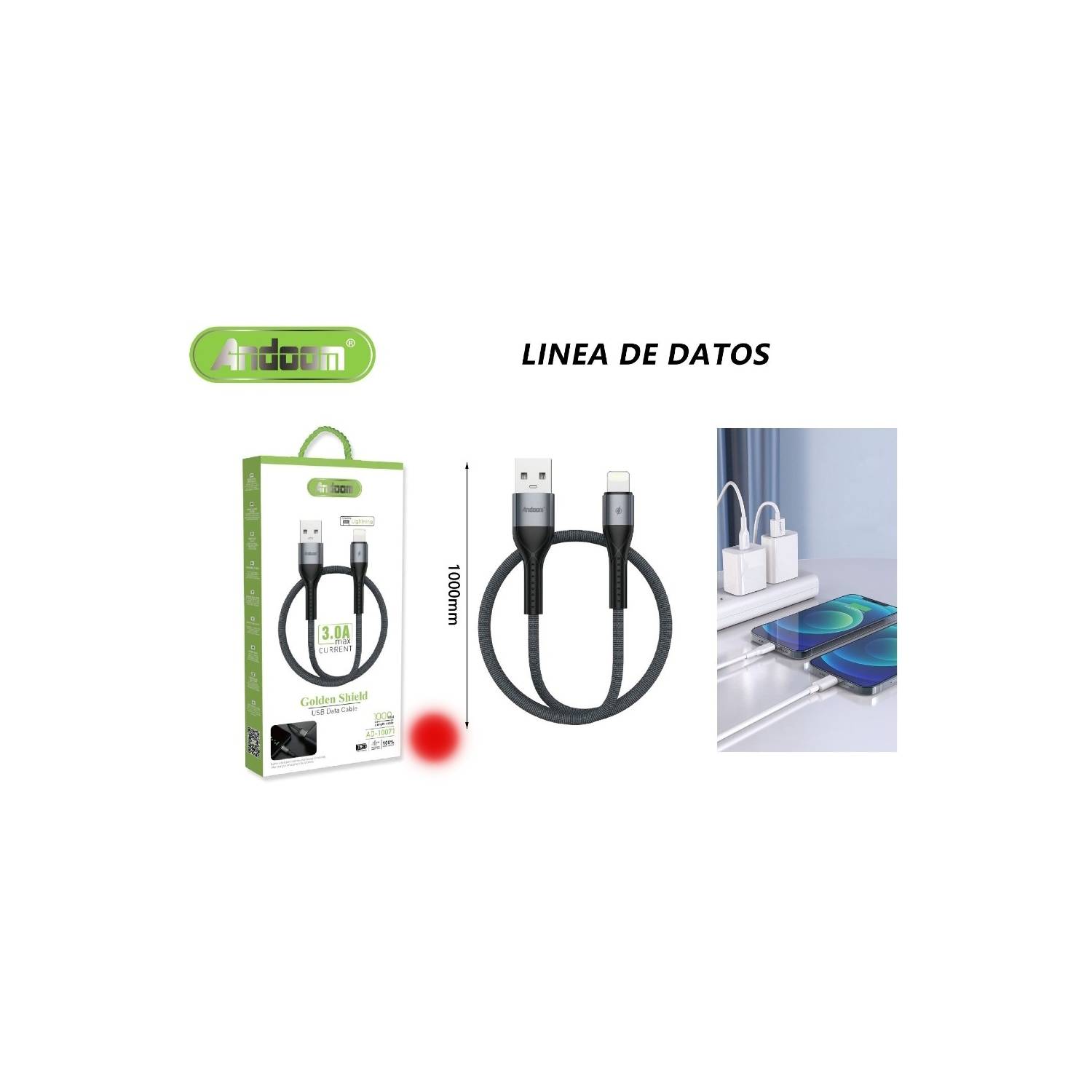 Cable Usb Tipo C Carga Rapida Para iPhone 2mt