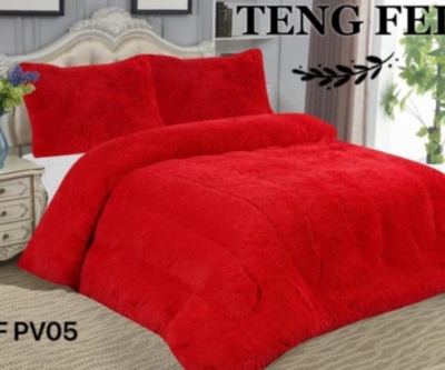 GENERICO Cobertor Peludo Cama King - Celeste