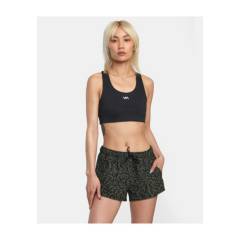 RVCA - Short Mujer Ess Low Rise J Ndst Verde RVCA