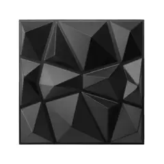 MERCAR RAY - Panel Decorativo 3D PVC Negro 5m² 20 paneles 50x50cm