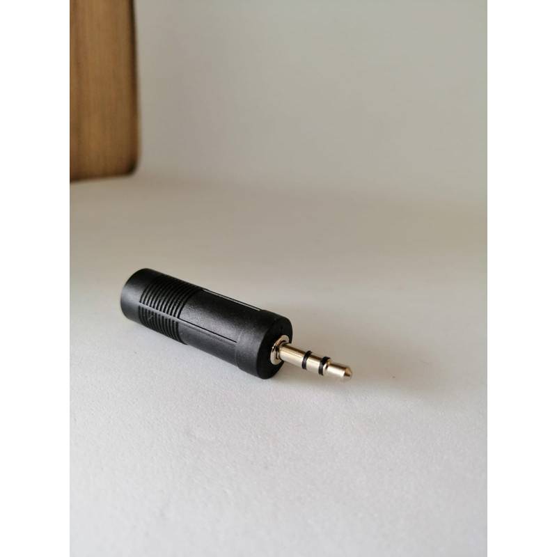 Adaptador de audio Jack 3,5 mm hembra a Jack 6,3 mm macho