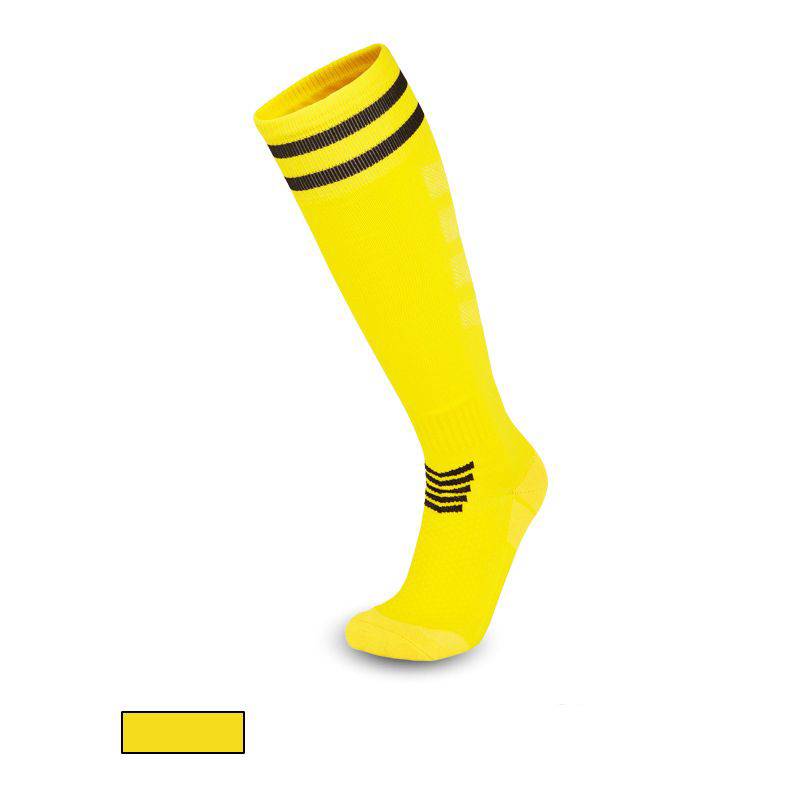 BONVERANO Calcetines de Fútbol Unisex Amarillo Pack 2