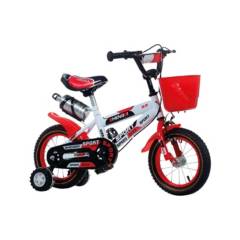 LUMAX - Bicicleta Infantil Lumax Aro 12 Rojo Con Rueditas