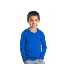 GENERICO - camiseta manga larga niñaniño 100 algodon nacional color azul rey