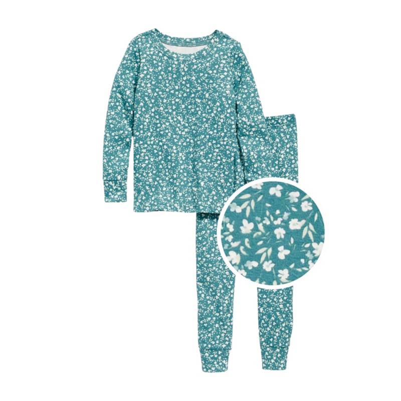 Pijama de hombre de algodón cepillado Azul - Azur