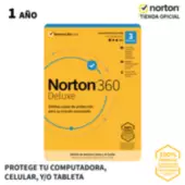 NORTON - Norton 360 Deluxe 3 Dispositivos Por 1 Año