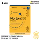 NORTON - Norton 360 Deluxe 5 Dispositivos Por 1 Año