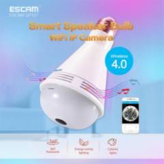 ESCAM - Cámara IP WiFi 2MP, Escam ampolleta visión 360°  panorámico…