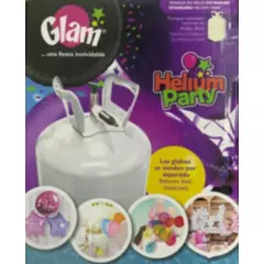 GLAM - Glam Balón Cilindro Gas Helio Ultra Liviano Para 20 Globos