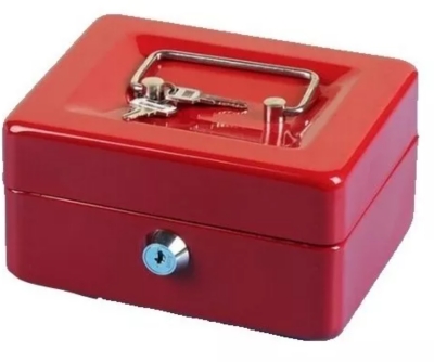 Caja Fuerte Metálica Pequeña Con Llave Para Dinero 15 X12 Cm – Plook