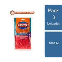 VIRUTEX - Pack 3 Guantes Multiuso Antibacterial Talla M Virutex
