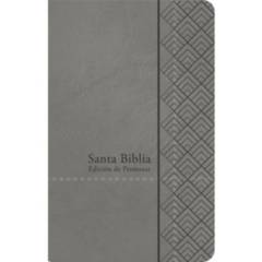 UNILIT - Biblia de Promesas RVR-1960 Tamaño Manual Letra Grande Con Indice Cierre Gris