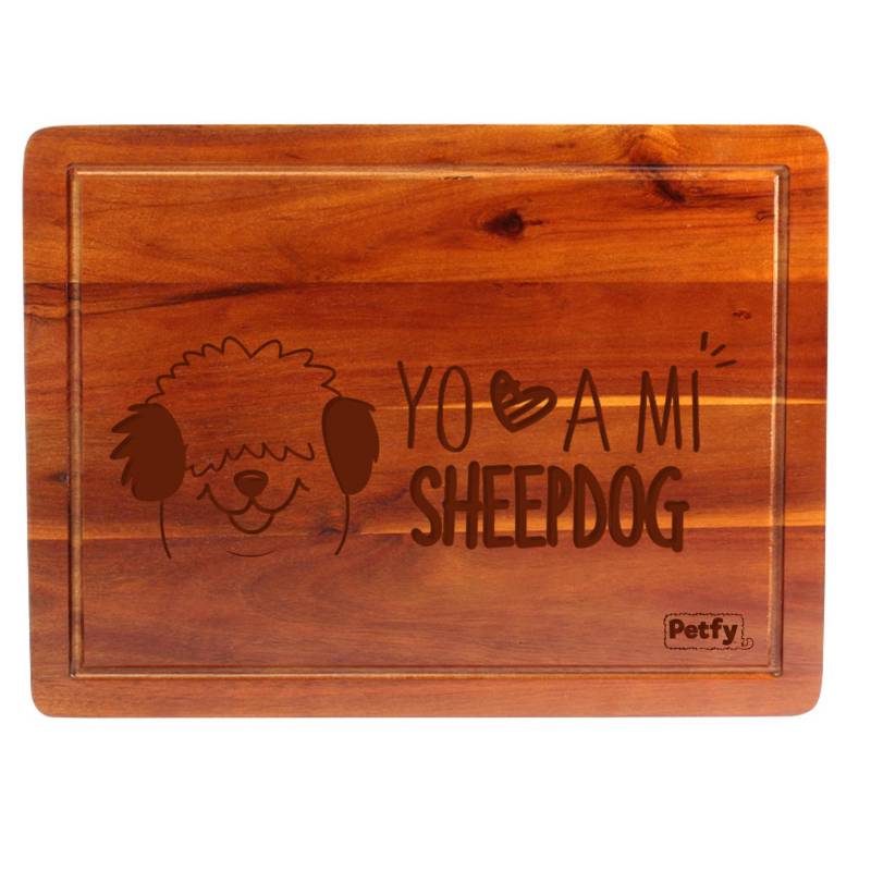 PETFY - Tabla de Madera - Sheepdog