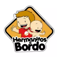 BABY ON BOARD - Letrero Hermanitos a Bordo