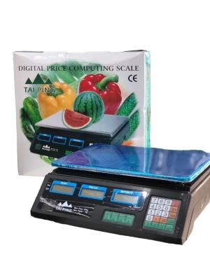 Pesa Digital de negocio y almacén 40 Kg Recargable