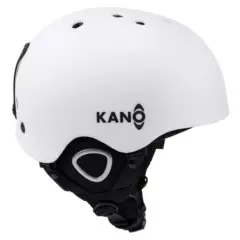 KANO - Casco De Ski y Snowboard Kano Ajustable Blanco Talle L