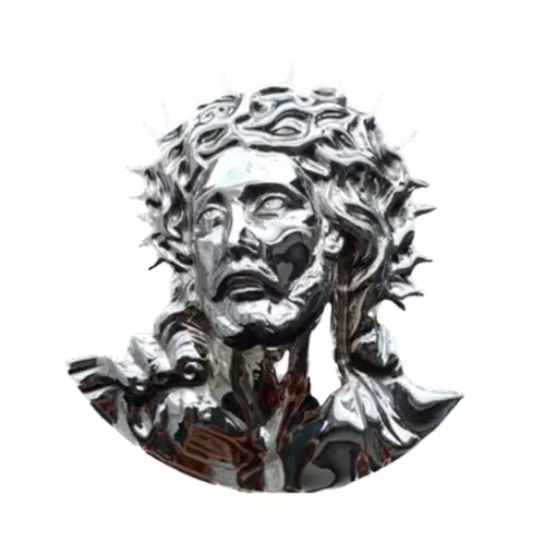 FUNERARIA CONCEPTO - Cristo espina cromado 16 cm